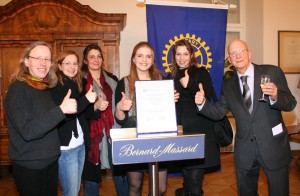 Barbara Bohnen, Siegerin beim Rhetorik-Wettbewerb des Rotary Clubs Trier im Jahr 2013.