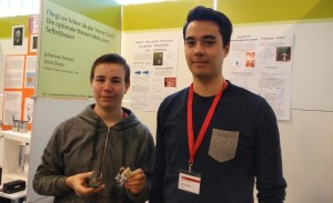 Beim Landeswettbewerb "Jugend forscht erreichten die beiden FSGler einen tollen 2. Platz.