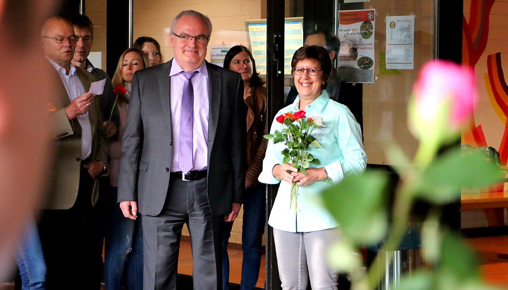 Blumen zum Abschied von Frau Bohr