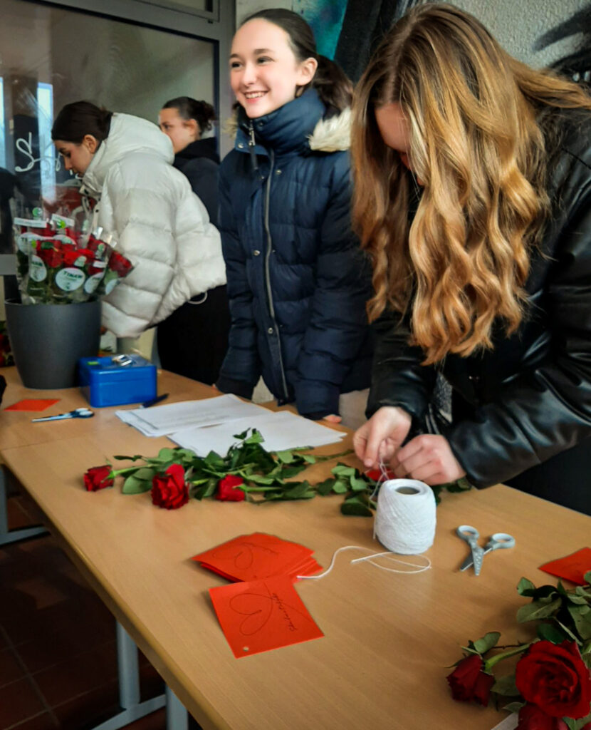 Valentinstag: Viele rote Rosen